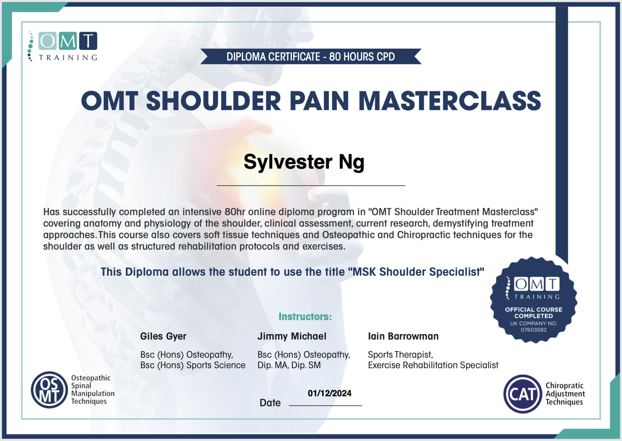 Shoulder Pain Masterclass